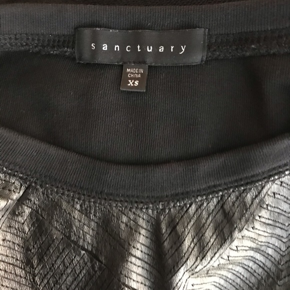 Sanctuary | Black Diamond Dreamer Terry Top | XS - Picture 6 of 8